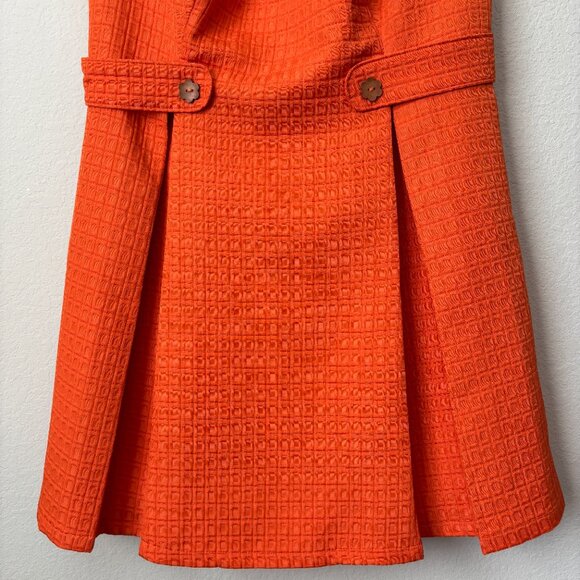 Modcloth So Sixties Mod Textured Dress in Clementine - Picture 6 of 12